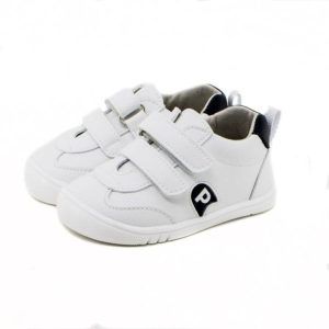 Pirufin Deportivo respetuoso marino piruflex Deportivo infantil respetuoso vegano blanco combinado en marino PIRUFLEX