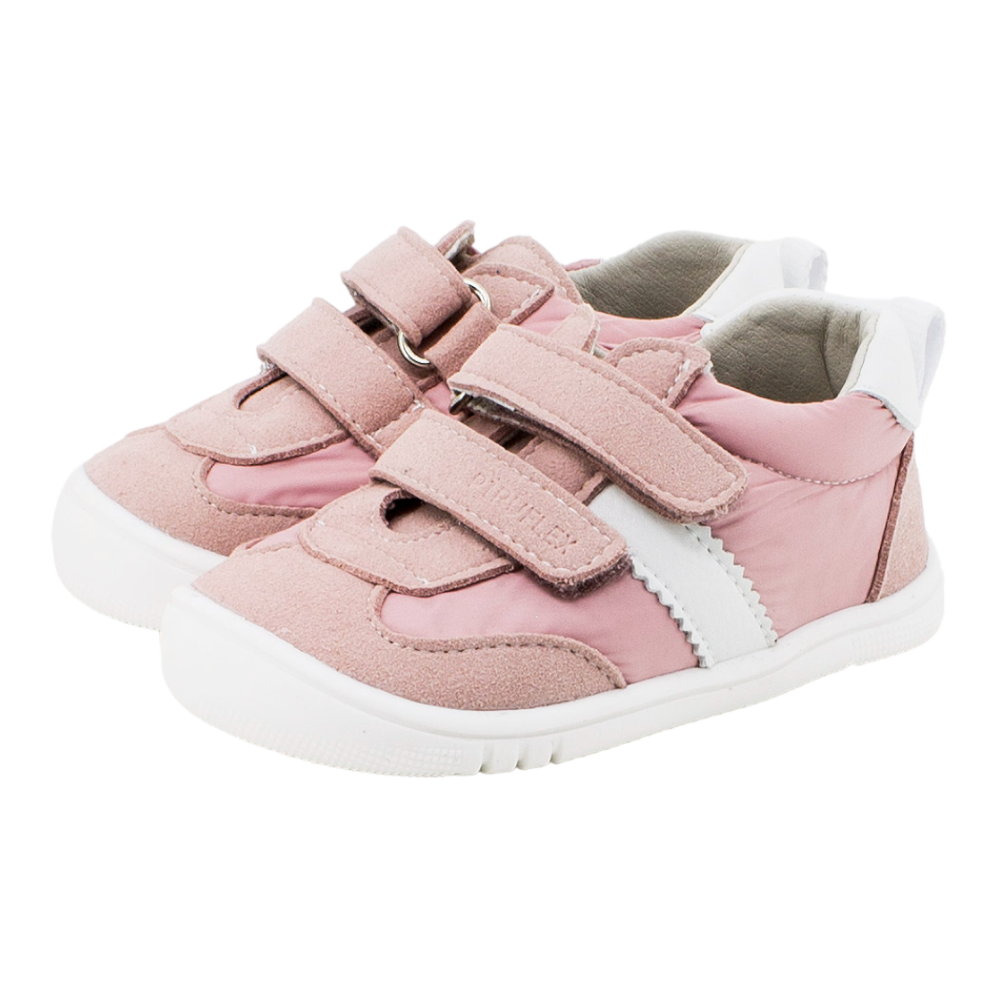 Zapato respetuoso vegano rosa y blanco
