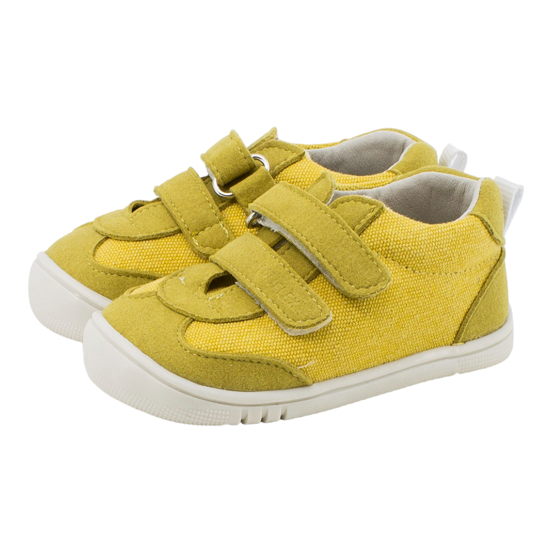 Zapato deportivo respetuoso algodón orgánico amarillo