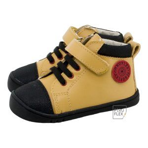 Bota infantil casual respetuosa mostaza PIRUFLEX