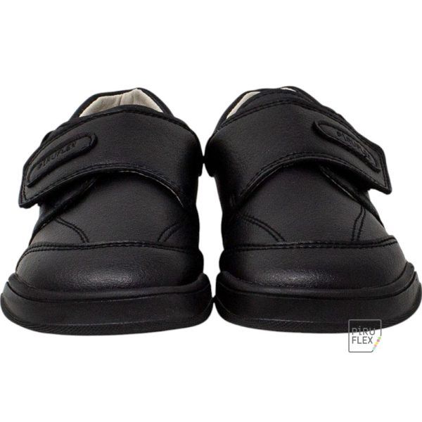 Zapato colegial infantil respetuoso vegano negro PIRUFLEX