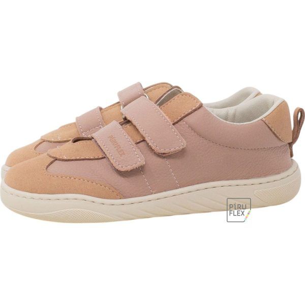 Deportivo barefoot infantil piel rosa PIRUFLEX