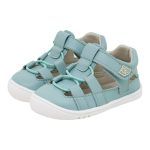 Sandalia respetuosa vegana turquesa elástico PIRUFLEX