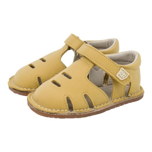 Sandalia respetuosa piel mostaza PIRUFLEX