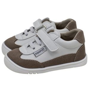 Calzado infantil respetuoso blanco beig PIRUFLEX