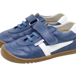 Zapato respetuoso infantil de piel azul – PIRUFLEX