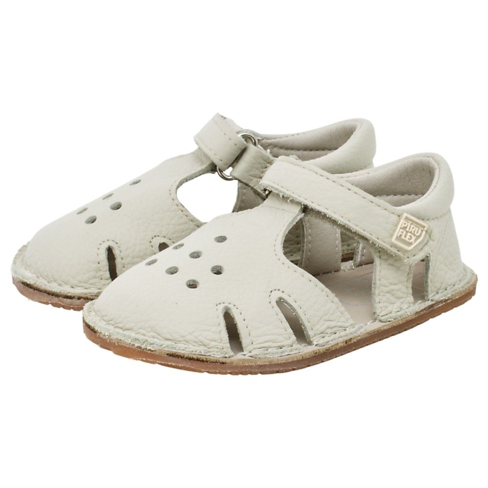 Sandalia Respetuosa Minimalista en Piel con Aperturas