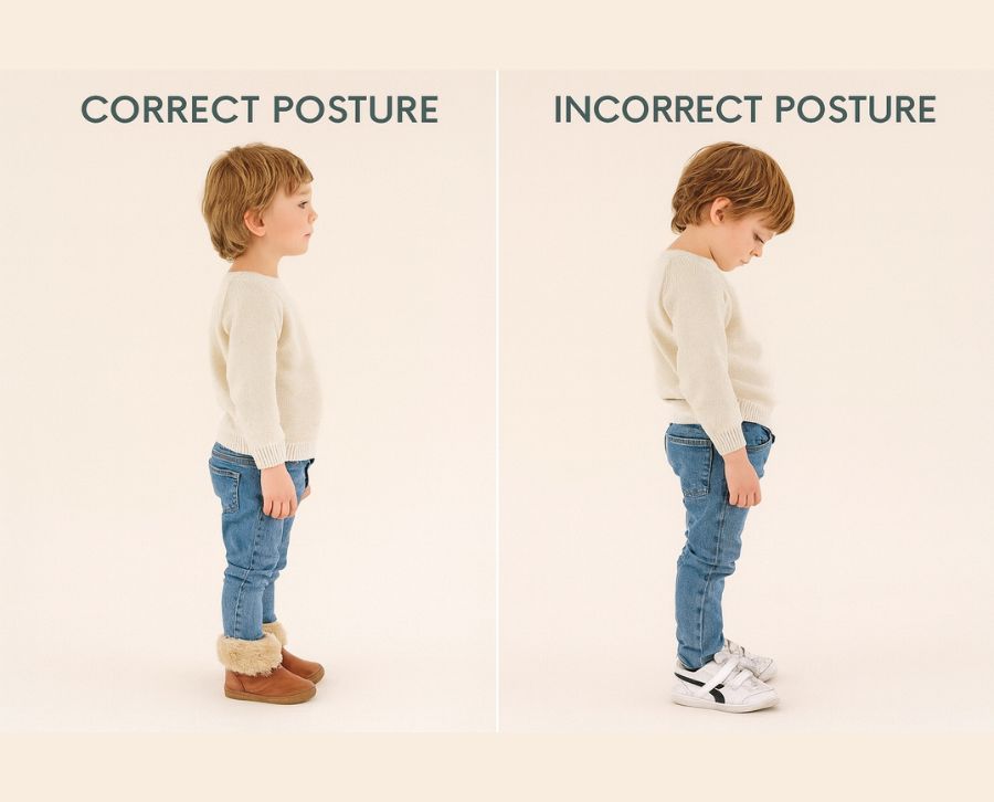 postura infantil correcta