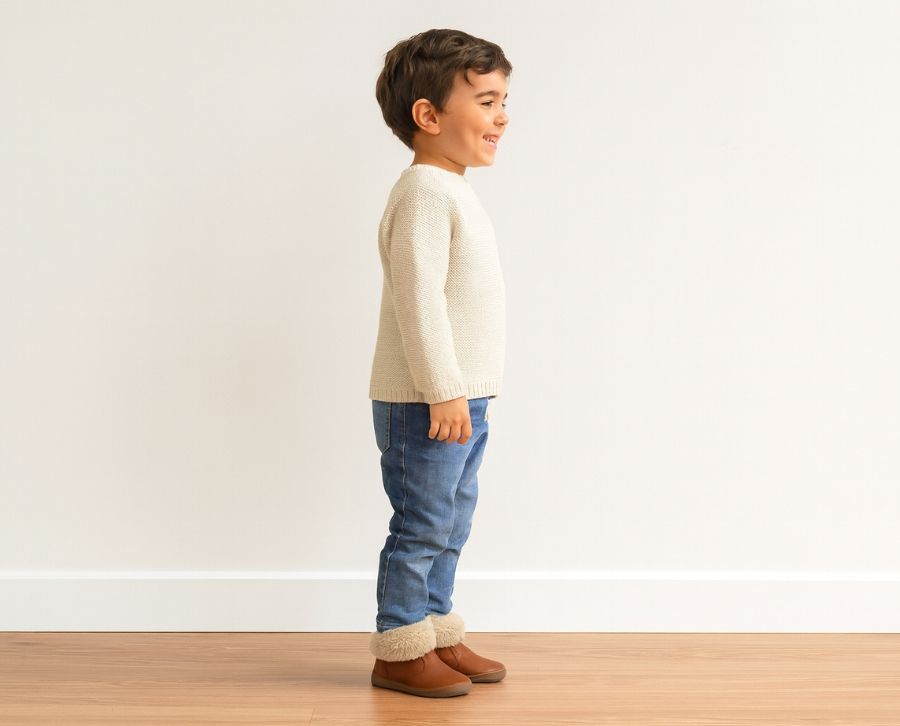 zapato infantil para invierno