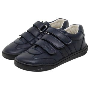 Zapato colegial infantil deportivo respetuoso vegano marino PIRUFLEX