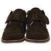 Botas de vestir respetuosas niño Piruflex 176S en marrón, piel reciclada con velcro, vista lateral
