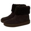 Botas de invierno respetuosas niña con cuello de pelo 7005 — Marrón Botas de invierno respetuosas niña 7005 en marrón con cuello de pelo