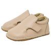 Zapatos respetuosos bebé invierno en microfibra Piruflex — Rosa Zapatos respetuosos bebé invierno Piruflex en rosa, microfibra con doble velcro, vista lateral