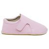 Zapatos respetuosos niños invierno Piruflex en malva, microfibra con velcro, vista lateral