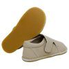 Zapatos respetuosos niños invierno Piruflex en mármol, microfibra con velcro, vista lateral