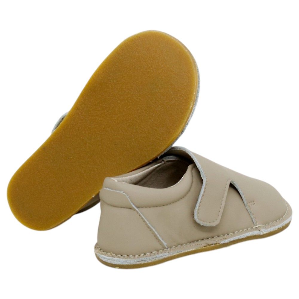 Zapatos respetuosos niños invierno Piruflex en mármol, microfibra con velcro, vista lateral