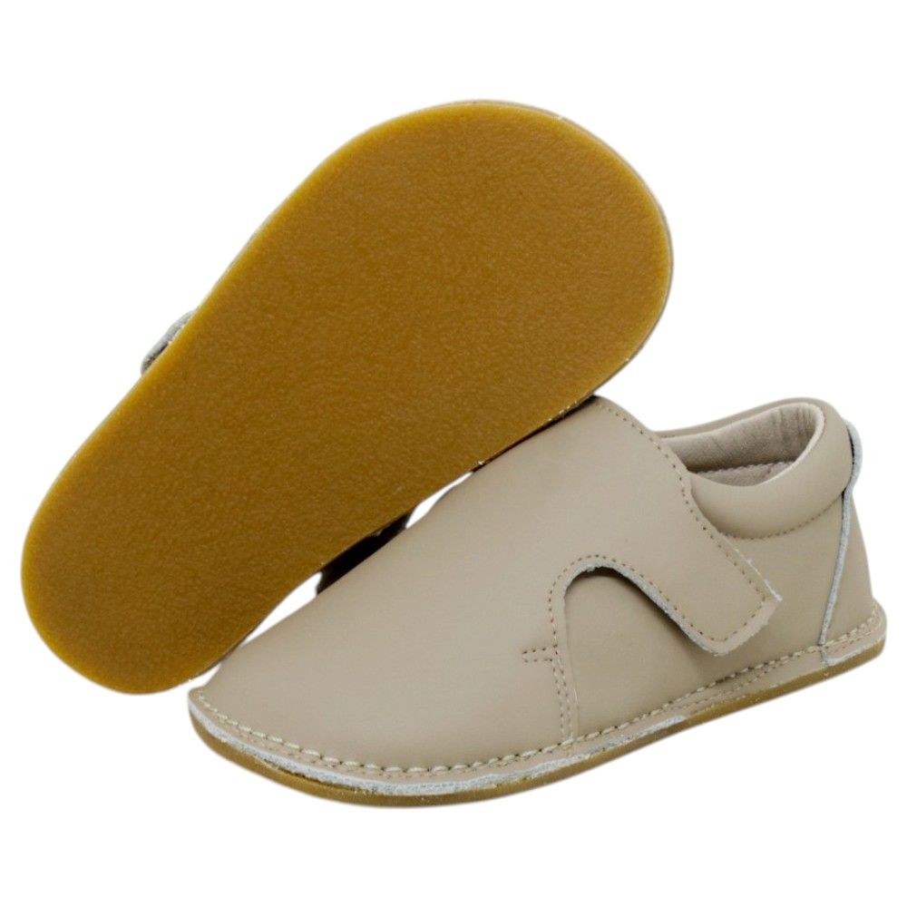 Zapatos respetuosos niños invierno Piruflex en mármol, microfibra con velcro, vista lateral