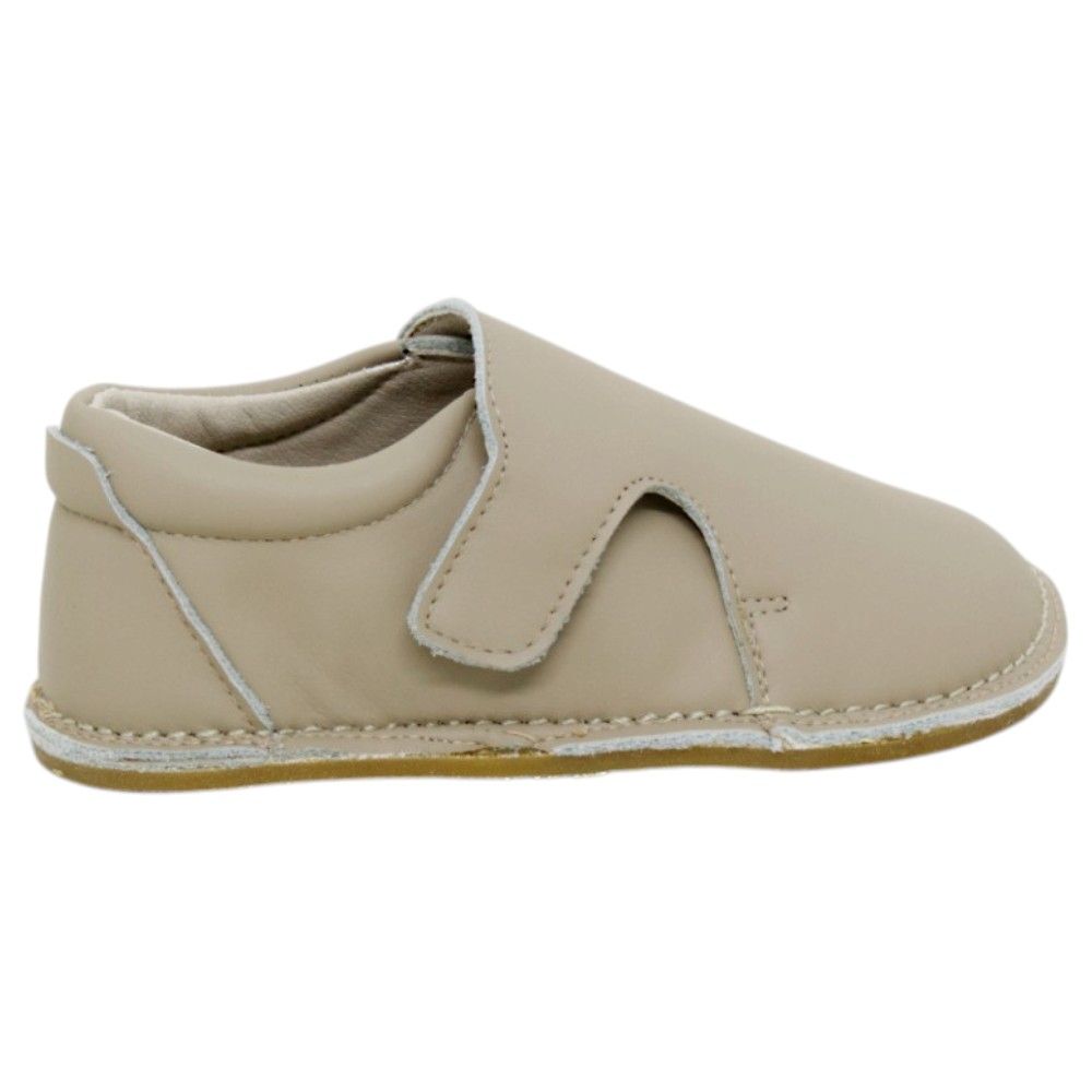 Zapatos respetuosos niños invierno Piruflex en mármol, microfibra con velcro, vista lateral