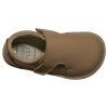 Zapatos respetuosos niños invierno Piruflex en nude, microfibra con velcro, vista lateral