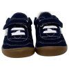 Deportivas respetuosas niños invierno Piruflex en marino, microfibra con velcro, vista lateral