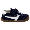 Deportivas respetuosas niños invierno Piruflex en marino, microfibra con velcro, vista lateral