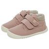 Botas respetuosas niños invierno en piel con doble velcro — Rosa Botas respetuosas niños invierno Piruflex en rosa, piel con doble velcro, vista lateral