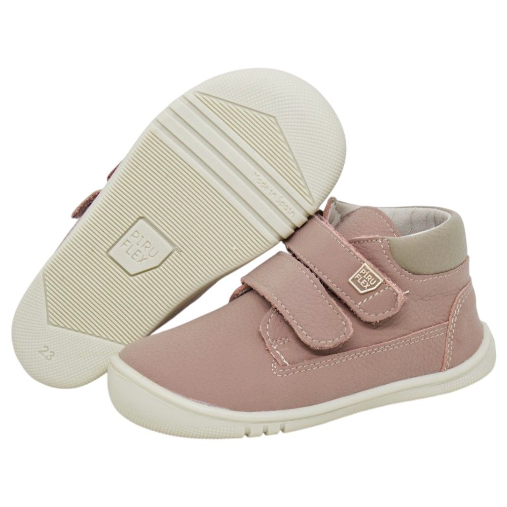 Piruflex Botas respetuosas niños invierno en piel con doble velcro photo 2