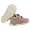 Botas respetuosas niños invierno en piel con doble velcro — Rosa Botas respetuosas niños invierno Piruflex en rosa, piel con doble velcro, vista lateral
