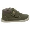 Botas respetuosas niños invierno en piel con doble velcro — Verde Botas respetuosas niños invierno Piruflex en verde, piel con doble velcro, vista lateral
