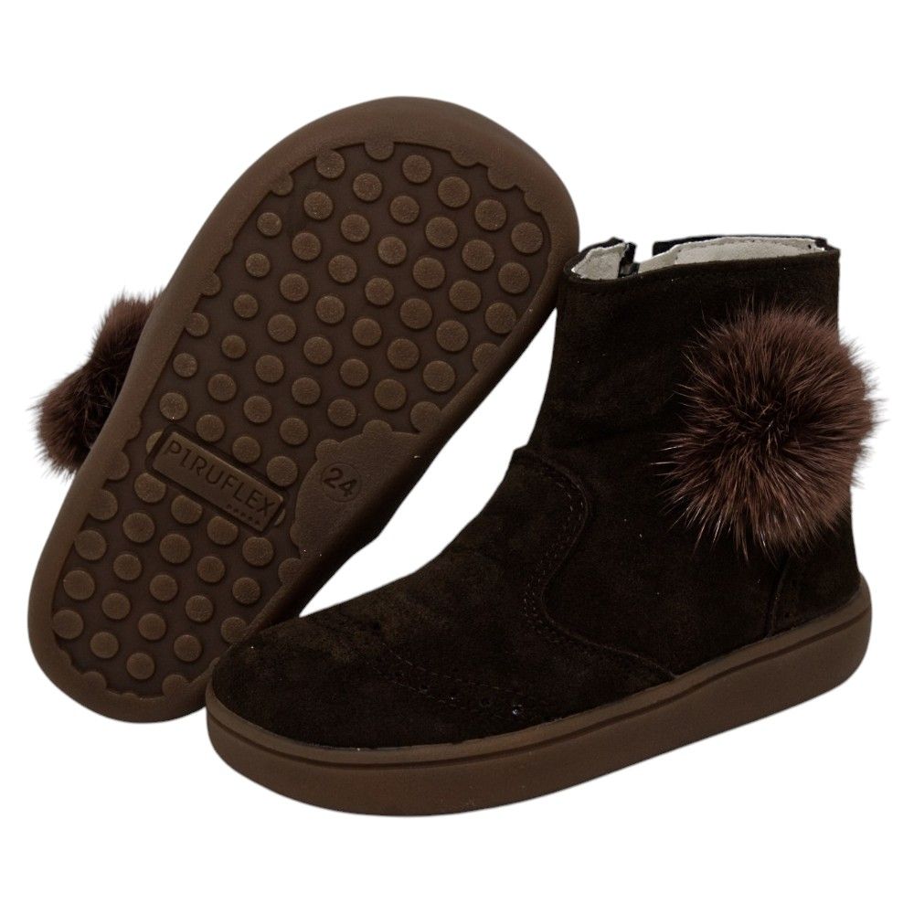 Piruflex Botas respetuosas niños pompón en piel reciclada Piruflex photo 2