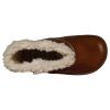 Botas respetuosas niños pelo en piel y velcro Piruflex — Marrón Botas respetuosas niños pelo Piruflex en marrón, piel con velcro y detalle de pelo, vista lateral